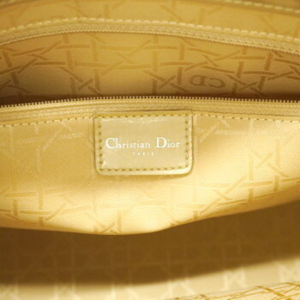 Christian Dior Maris Pearl Enamel Leather Handbag - Picture 5 of 11